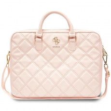 Guess - Guess Laptopväska 16" Quilted 4G - Rosa