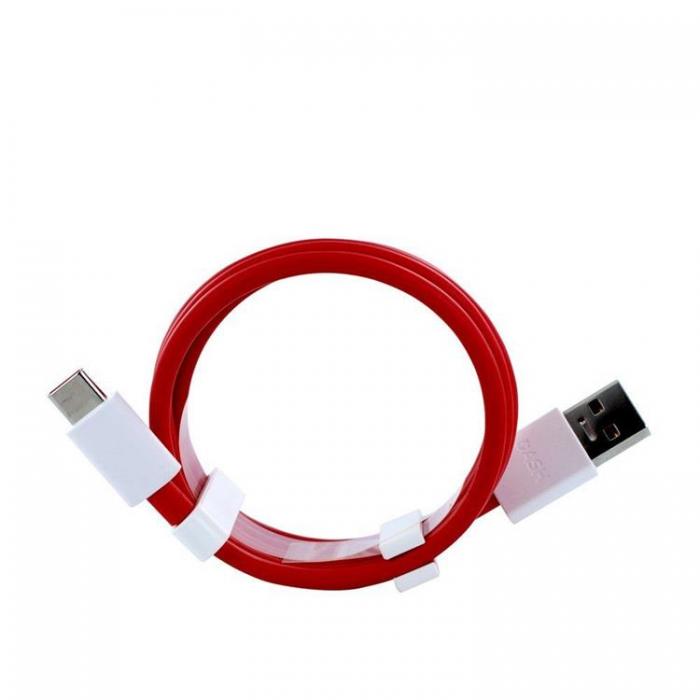 OnePlus - OnePlus USB-A Till USB-C 4A Kabel 1m Bulk - Rd