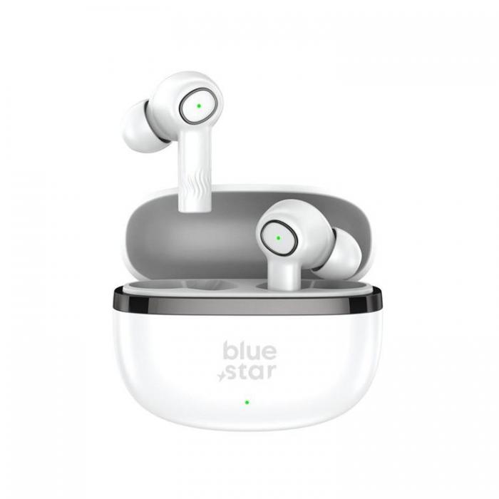 Blue Star - Blue Star TWS Bluetooth Trdlsa Hrlurar Stereo ENC - Vit