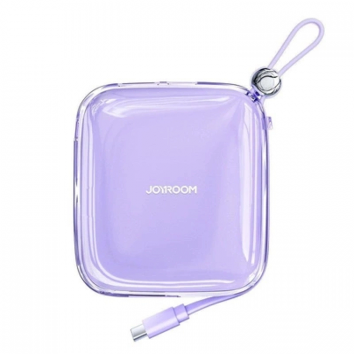 Joyroom - Joyroom Powerbank 10000mAh Jelly Series Built-in USB-C - Lila