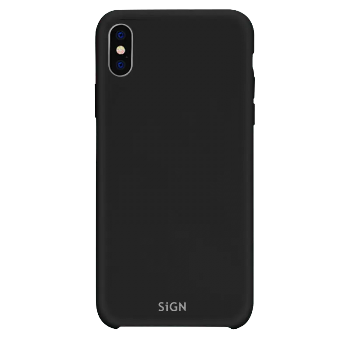 SiGN - SiGN iPhone 12 mini Skal Liquid Silicone - Svart