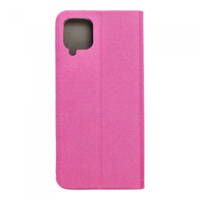 OEM - Galaxy A12/M12 Plnboksfodral Sensitive Nylon Ljus- Rosa