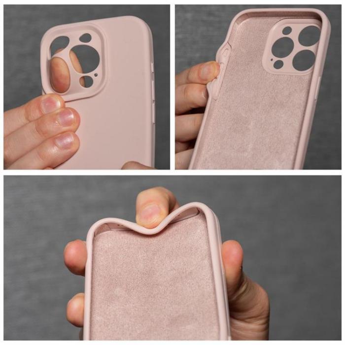 A-One Brand - iPhone 16 Plus Mobilskal Silikon 2mm - Sand Rosa