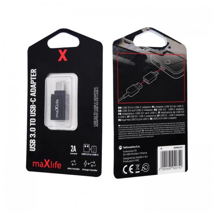 Maxlife - Maxlife USB 3.0 till USB-C Adapter