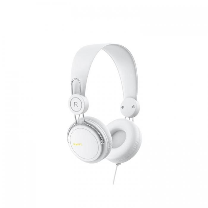 Havit - Havit On-Ear Hrlurar Trdbundna HV-H2198D - Vit