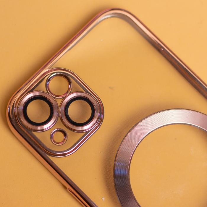 OEM - iPhone 15 Plus Skal Chrome Mag Rosguld