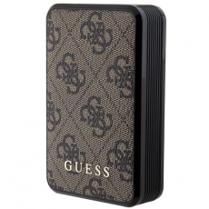 Guess - Guess Powerbank 10000mAh 18W 4G Läder Metal Logo - Brun