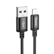 Hoco - Hoco USB-A Till Lightning Kabel 2m - Svart