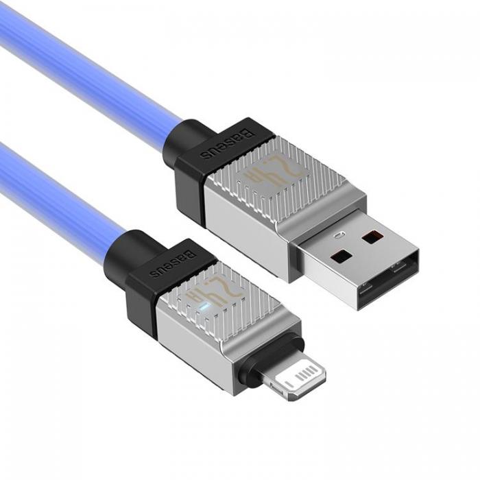 BASEUS - Baseus USB Till Lightning 1m Kabel 2.4A CoolPlay - Bl