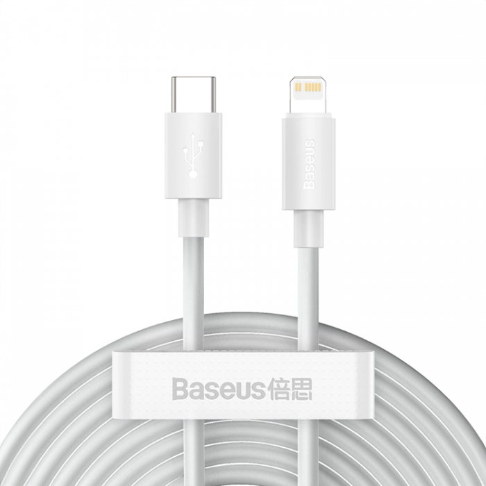 BASEUS - Baseus USB-C till Lightning kabel 20W 2st Simple Wisdom 1.5m