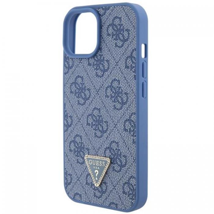 Guess - Guess iPhone 15 Mobilskal Triangle Strass - Bl