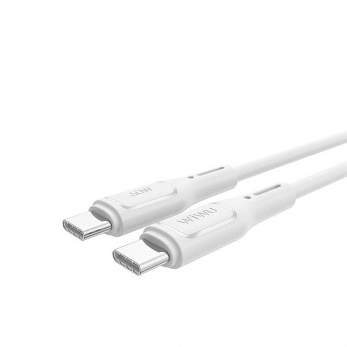 WIWU - WIWU USB-C Till USB-C Kabel 60W 1m Wi-C043E - Vit