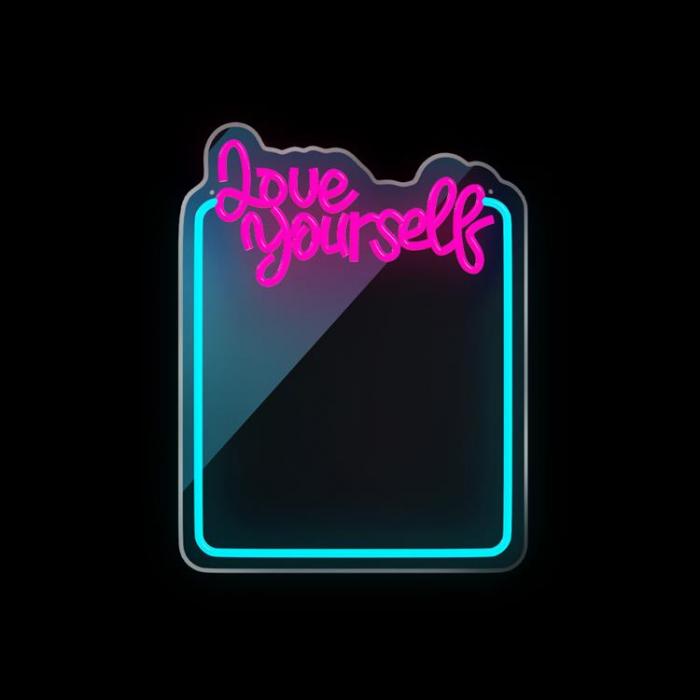 Forever Light - Forever Light Neon MIRROR LED LOVE YOURSELF FMNE01