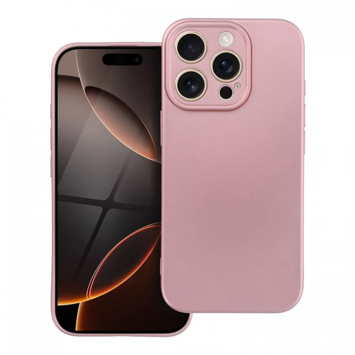 A-One Brand - iPhone 16 Pro Max Mobilskal Metallic - Rosa