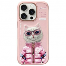 NIMMY - Nimmy iPhone 16 Pro Max Mobilskal Cool & Cute 2.0 Cat - Rosa