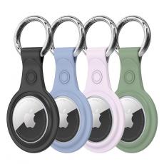 Dux Ducis - Dux Ducis 4pcs Silicone Keychain Skal Airtag - Svart / Rosa / Grön / Blå