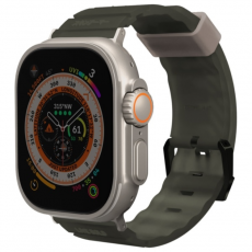 Skinarma - Skinarma Apple Watch (42/44/45mm) Armband Shokku - Mörkolive