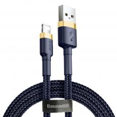 BASEUS - BASEUS cafule USB-A till Lightning kabel 2,4A 1m Guld-Blå