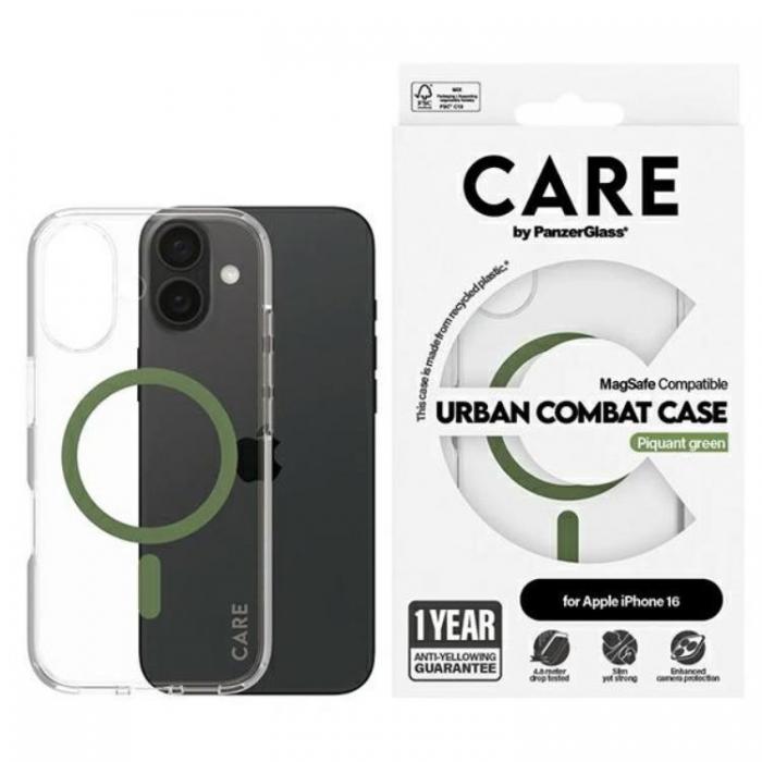 PanzerGlass - CARE By PanzerGlass iPhone 16 Mobilskal MagSafe - Grn