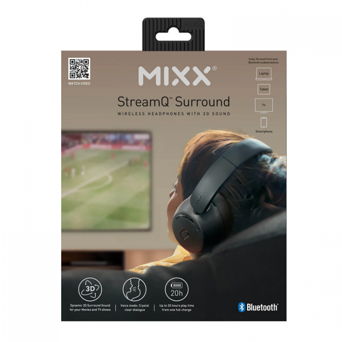 MIXX - MIXX Over-Ear Hrlurar StreamQ TV - Svart