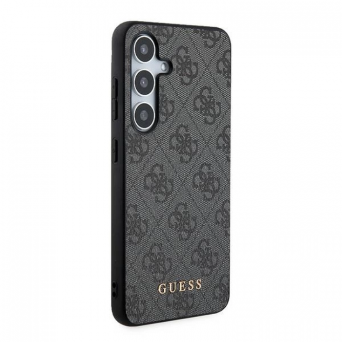 Guess - Guess Galaxy A55 5G Mobilskal Metall Gold Logo - Svart