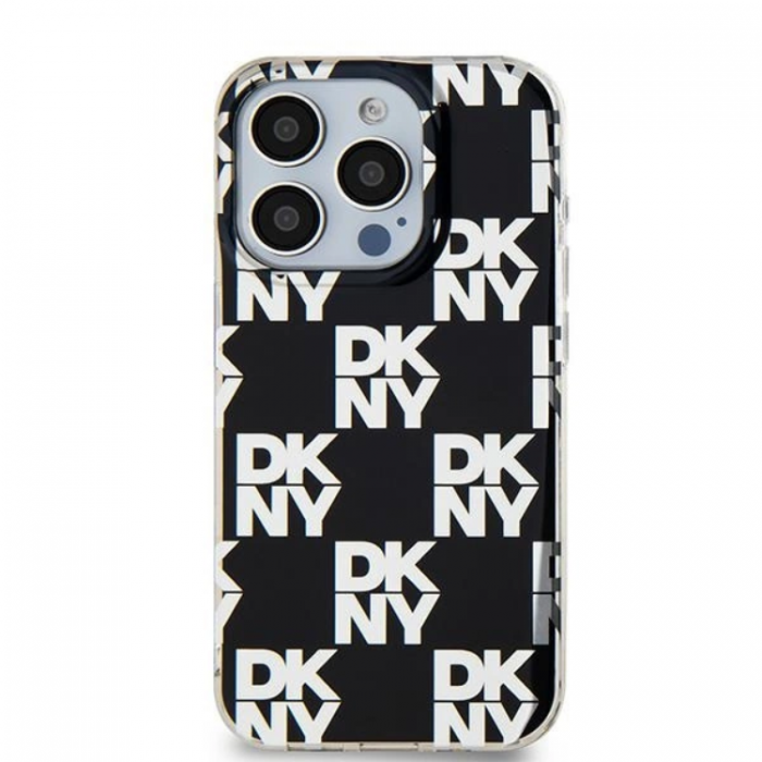 DKNY - DKNY iPhone 15 Pro Max Mobilskal IML Checkered Mono Pattern