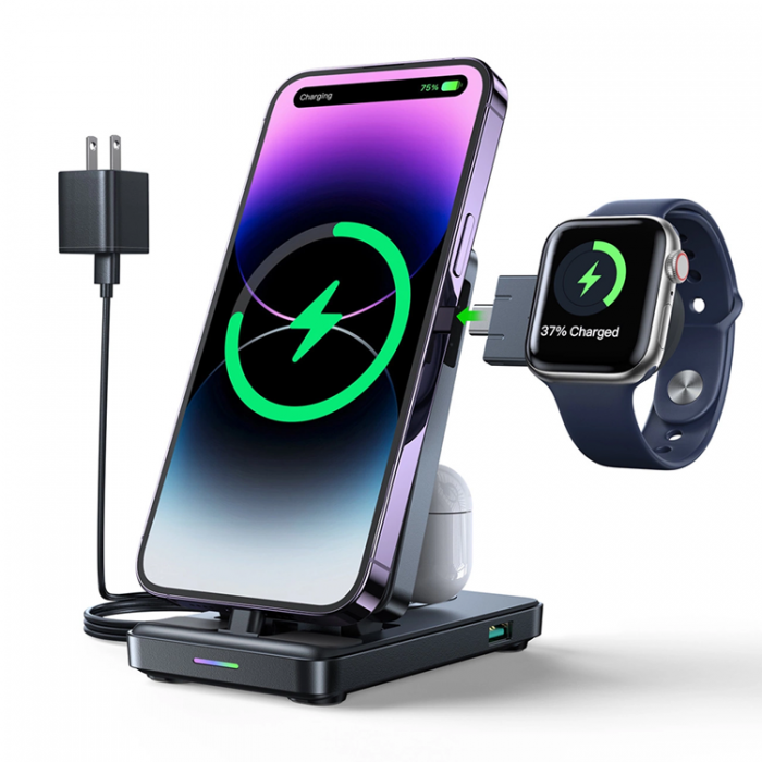 Joyroom - Joyroom 4in1 Trdls Laddare iPhone, Apple Watch, Airpods