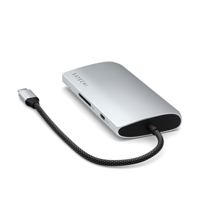 Satechi - Satechi USB-C Multiport HUB 8K med Ethernet V3 - Silver