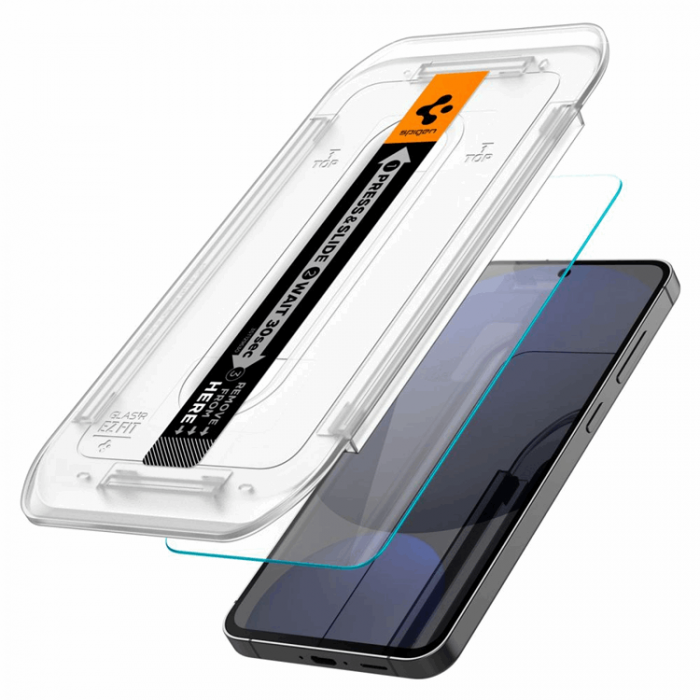 Spigen - [2-Pack] Spigen Galaxy S24 FE Hrdat glas Skrmskydd EZ-Fit