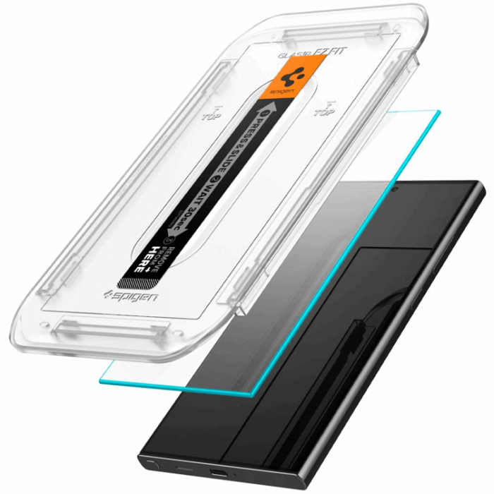 Spigen - [2-Pack] Spigen Galaxy S24 Ultra Hrdat glas Skrmskydd EZ-Fit