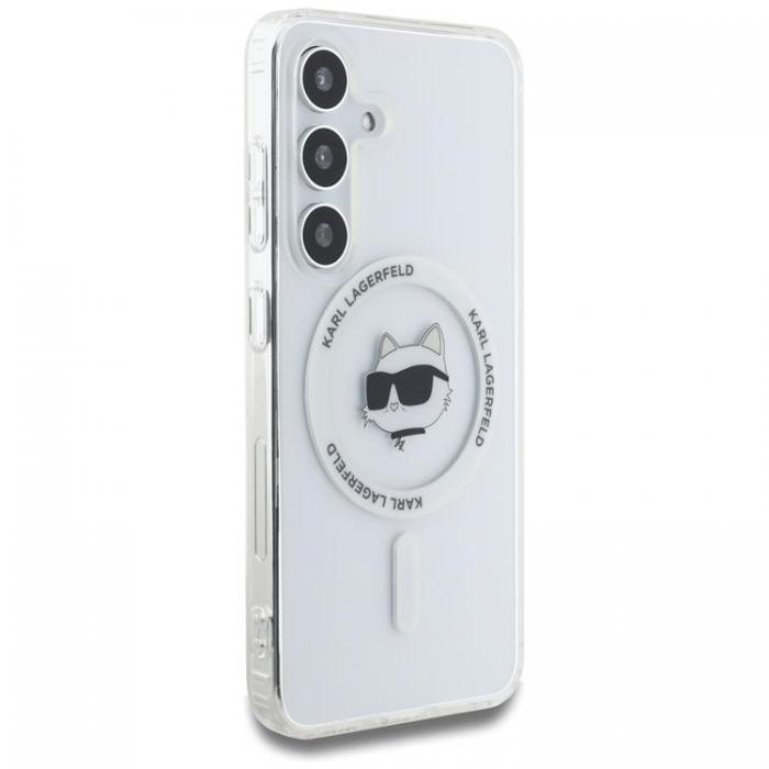 KARL LAGERFELD - Karl Lagerfeld Galaxy S25 Plus Mobilskal MagSafe Choupette Printed Logo - Vit