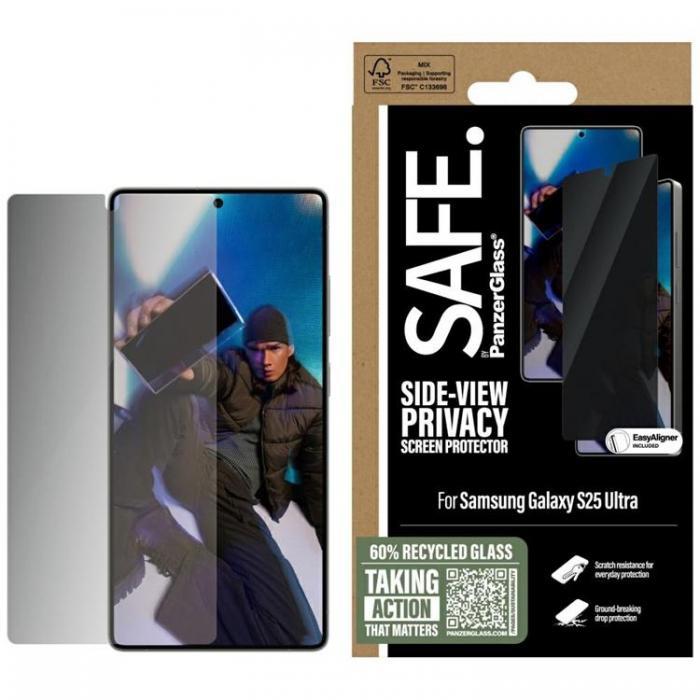 PanzerGlass - SAFE Galaxy S25 Ultra Hrdat Glas Skrmskydd Privacy Ultra-Wide Fit