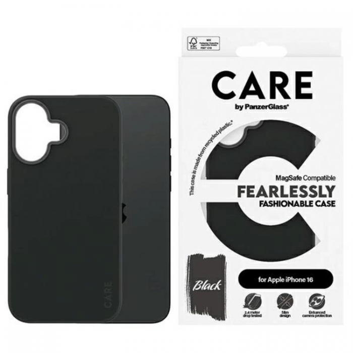 PanzerGlass - CARE By PanzerGlass iPhone 16 Mobilskal MagSafe Flagship Urban - Svart