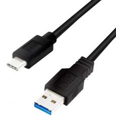 LogiLink - Logilink USB-C till USB-A kabel 0.15m 15W - Svart