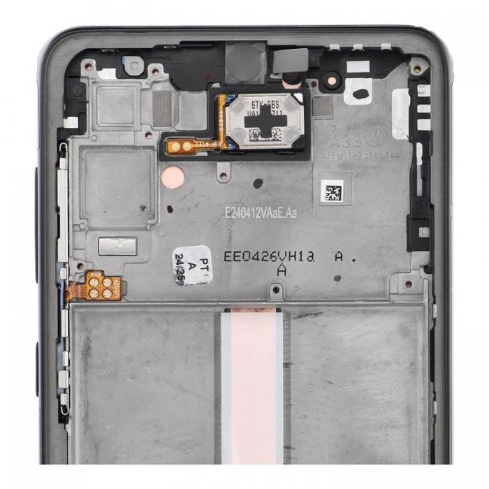 SpareParts - SAMSUNG A33 5G Skrm med LCD-display ServicePack - Svart