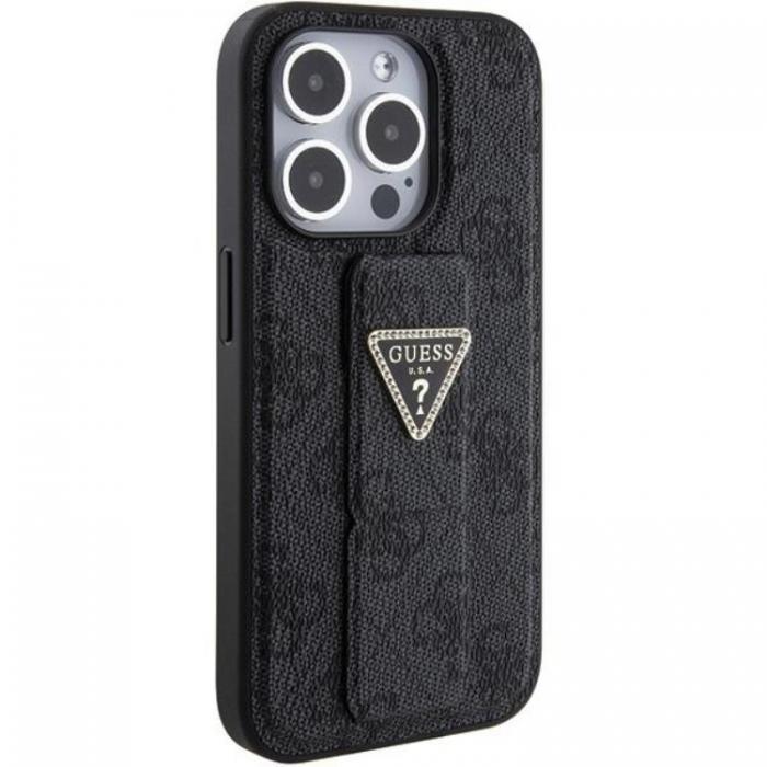 Guess - Guess iPhone 15 Pro Max Mobilskal Grip Stand Triangle Strass