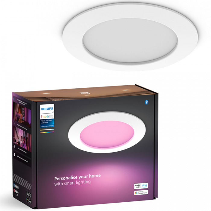 Philips - Philips Hue Slim Downlight L 170mm 1-pack - Vit