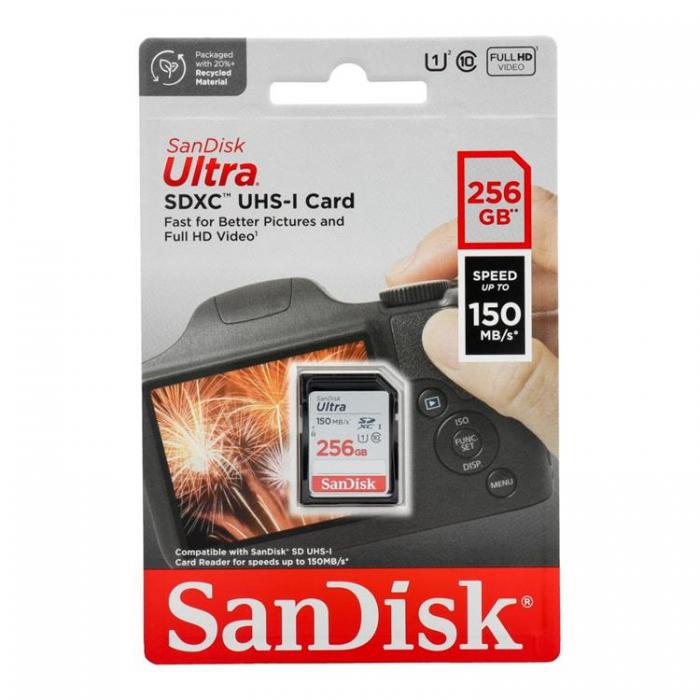 Sandisk - Sandisk Minneskort Ultra SDXC 256GB 150MB/s