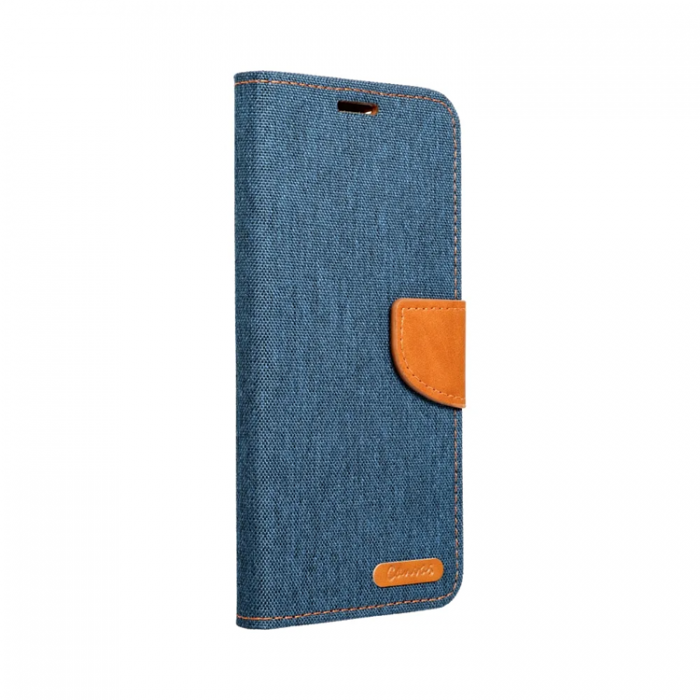 A-One Brand - iPhone 16 Plnboksfodral Canvas - Marinbl