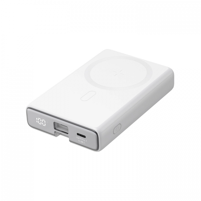 Joyroom - Joyroom Powerbank 10000mAh 20W Med Kabel - Vit