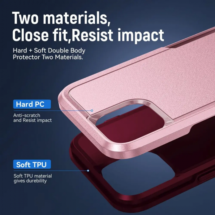 Taltech - iPhone 14 Pro Max Mobilskal Protective - Rosa