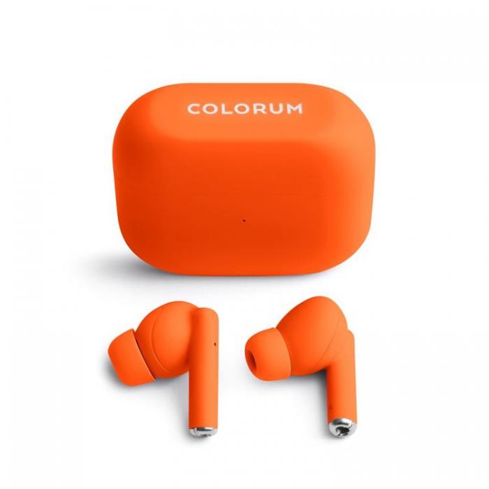 Colorum - Colorum TWS In-Ear Hrlurar Bluetooth CTWS-10 - Orange