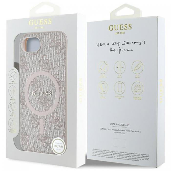 Guess - Guess iPhone 16e Mobilskal MagSafe 4G Ring Classic Logo