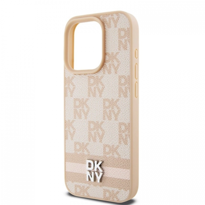 DKNY - DKNY iPhone 15 Pro Max Mobilskal Lder Checkered Mono Pattern