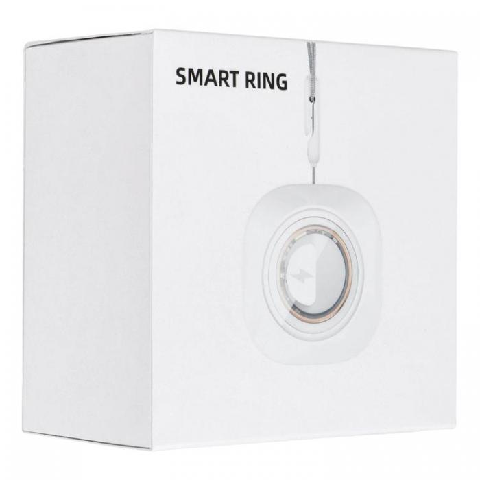 A-One Brand - Smart Ring Med Laddningsbox - Storlek 8 (18.1mm)-Svart