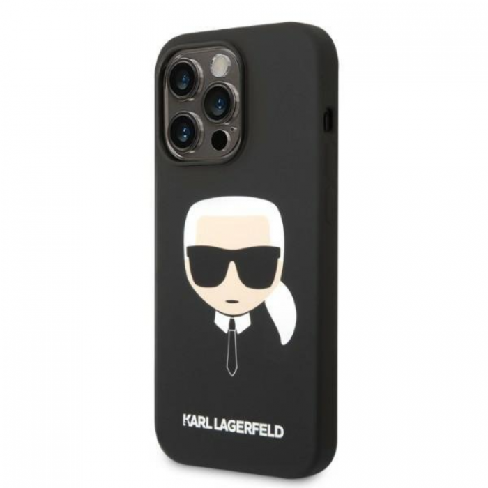 KARL LAGERFELD - Karl Lagerfeld iPhone 14 Pro Max Skal Magsafe Silicone - Svart