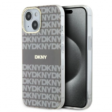 DKNY - DKNY iPhone 15/14/13 Mobilskal Magsafe IML Mono & Stripe - Beige