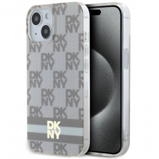 DKNY - DKNY iPhone 15/14/13 Mobilskal Magsafe IML Checkered Mono Pattern