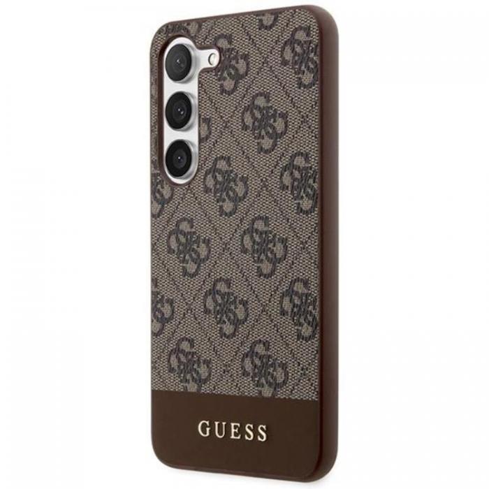 Guess - Guess Galaxy S24 Plus Mobilskal Stripe Collection - Brun