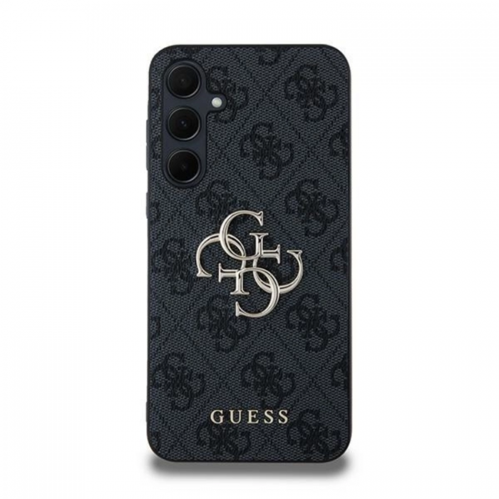 Guess - Guess Galaxy A35 5G Mobilskal Big Metall Logo - Svart